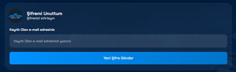 Amg Bahis Şifremi Unuttum